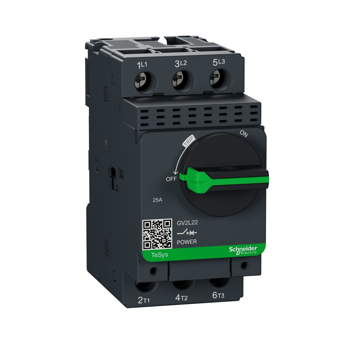 Guardamotor Magnético Tesys GV2-L - 25A - 50kA/415V - GV2L22 - SCHNEIDER
