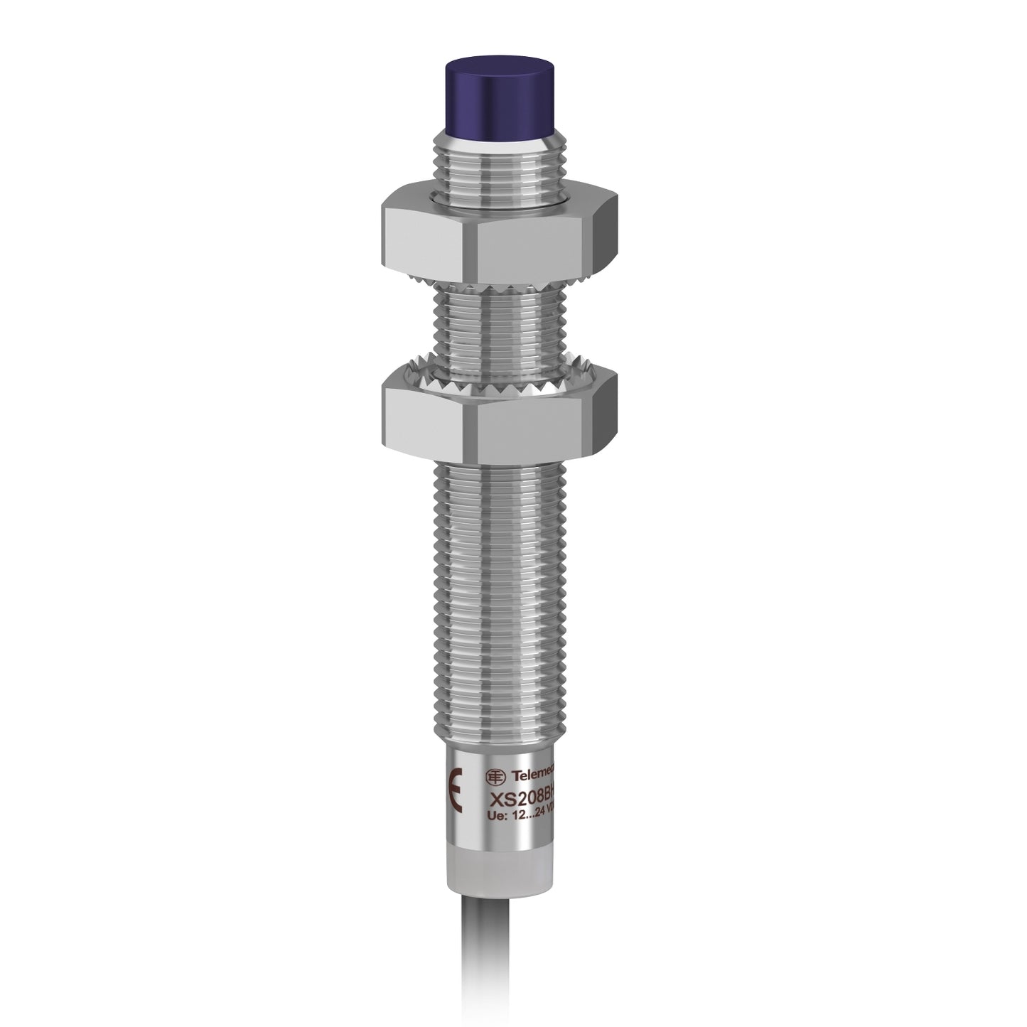 Sensor Inductivo XS - M8 - No empotrado - 2.5mm - NPN - NA - Cable 2m - XS208BLNAL2 - Schneider