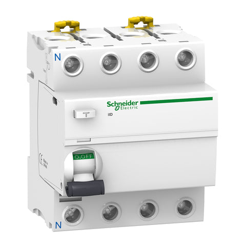ilD Acti9 - Tipo A - 4P - 40A - 30mA - Instantáneo - A9R51440 - SCHNEIDER