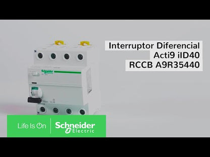ilD Acti9 - Tipo A-SI - 4P - 40'A - 300mA - Selectivo - A9R35440 - SCHNEIDER