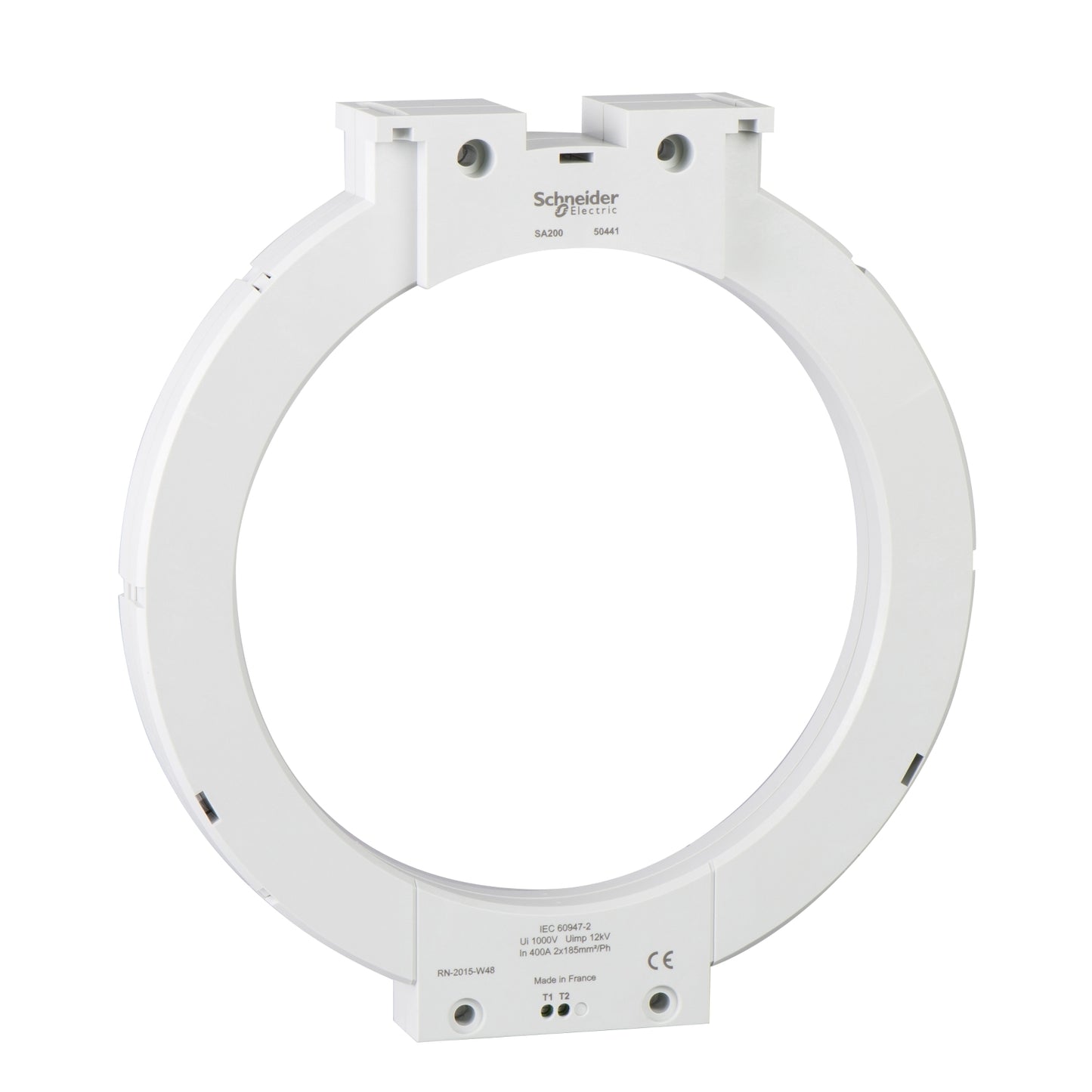Toroide Separado con Diámetro interno 300mm y Corriente de Operación 630A de Marca Schneider Electric  de Tipo GA300 (50442). 