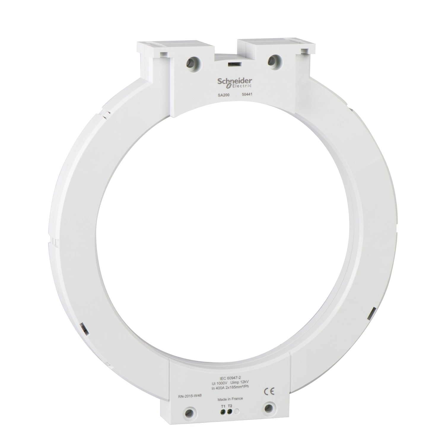 Toroide Separado con Diámetro interno 300mm y Corriente de Operación 630A de Marca Schneider Electric  de Tipo GA300 (50442). 