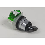 Selector Negro con Maneta Larga de 2 Posiciones Fijas de Marca Schneider Electric de Serie Harmony 9001K (9001KS11FBH5) con ø30m de Montaje, Contacto 1NA.