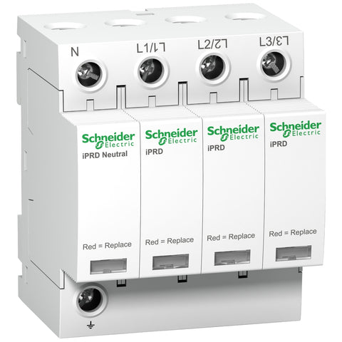 Limitador de Sobretensión de Marca Schneider de Linea Acti 9 iPRD40 (A9L40600) con 3 Polo + Neutro - Compra en FCM.