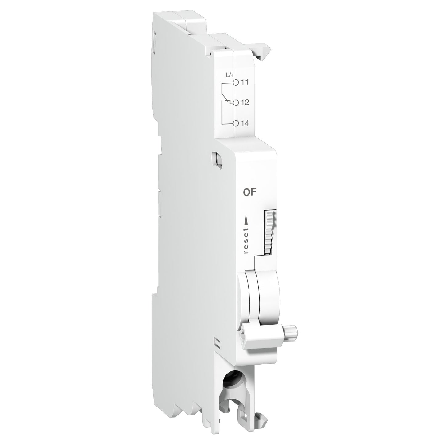 Contacto de Señalización de Estado OF. Accesorio de Marca Schneider Electric de Linea Acti 9 (A9N26924) Para C60, C120, C60H-DC, C120(Acti 9) y C60H-DC (Acti 9).