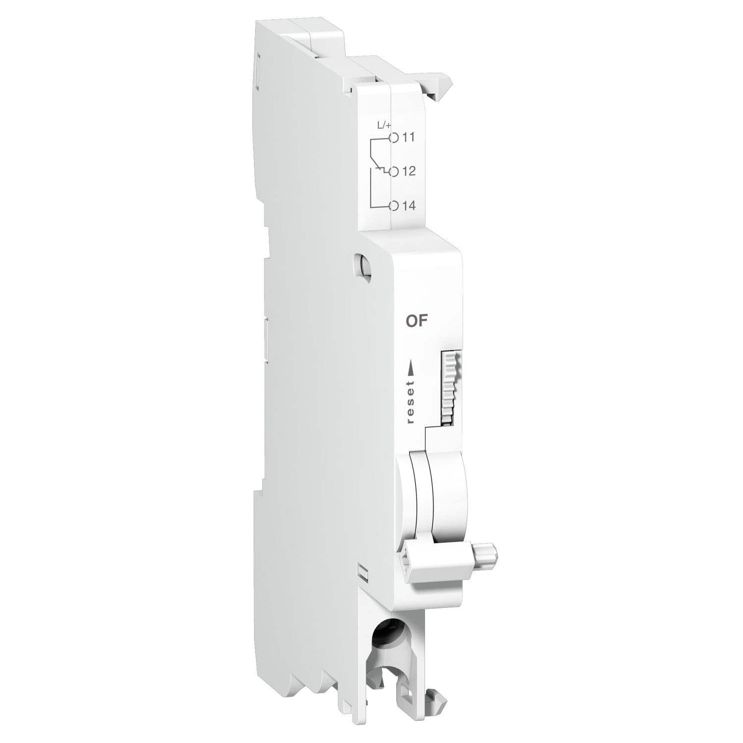 Contacto de Señalización de Estado OF. Accesorio de Marca Schneider Electric de Linea Acti 9 (A9N26924) Para C60, C120, C60H-DC, C120(Acti 9) y C60H-DC (Acti 9).