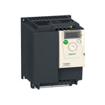 Variador de Velocidad de Potencia Nominal 5HP, Máxima Corriente Permanente 16.7A y Alimentación Trifásica 200-240V de Marca Schneider Electric de Linea Altivar 12 (ATV12HU40M3) con Dimensiones 184x140x142mm.