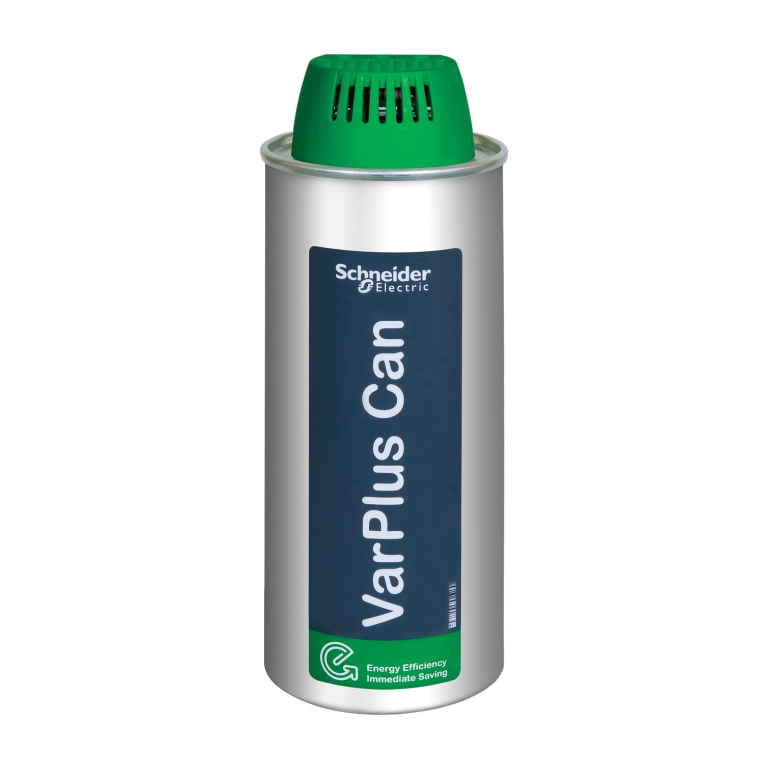 Condensador Trifásico de 12kVar(525V)/14.4kVar(575V), Diámetro ⌀90mm, Altura 242mm, Peso 1.6kg y de Forma RC  de Marca Schneider Electric de Linea Varplus Can Heavy Duty (BLRCH120A144B57).