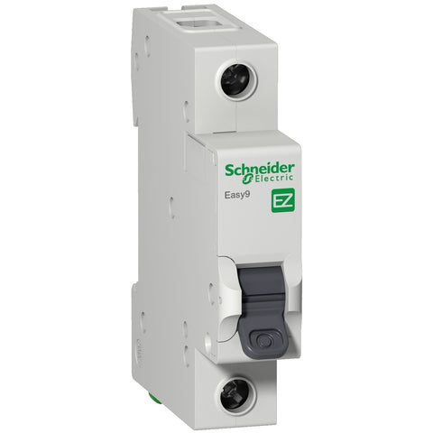 Interruptor Termomagnético Unipolar de Marca Schneider Electric de Linea Easy9 (EZ9F56116) de Corriente Nominal 16A, Curva C y Poder de Ruptura 6kA en 230/400V.