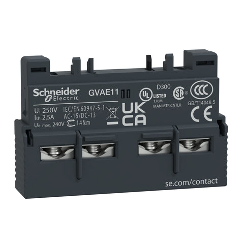 Contactos Auxiliares Instantáneos - Montaje Frontal - 1NA+1NC - GVAE11 - SCHNEIDER