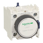 Bloque de contactos auxiliares Temporizados  Con Temporizacion de Apagado de Rango 10-180s. Accesorio para Contactores TeSys D&F de Marca Schneider Electric (LADR4).