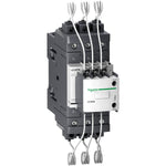 Contactor Tripolar Para Condensador de Marca Schneider Electric de Línea TeSys D (LC1DTKM7) con Potencia Reactiva Max. 67kVar y Tensión del Circuito de Control 220VAC. Compra en FCM. 