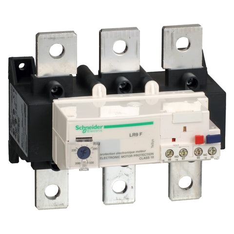 Relé de Protección Electrónico de Marca Schneider Electric de Línea TeSys F (LR9F7375) Con Regulación de Protección 200-330A. Compatible con Contactor LC- F330-F500. Aptos para Coordinación Tipo 2. Disparo por Sobrecarga es de Clase 10. Compra en FCM.