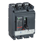 Interruptor Termomagnético Tripolar de Marca Schneider Electric de Serie Compact NSX de Tipo NSX160H o TM125D (LV430671) con Regulación de Disparo Térmica 87.5-125A, Intervalo de Ajuste de Detección a Corto Plazo 1000A y Poder de Ruptura 65kA en 440V. Compra en FCM.
