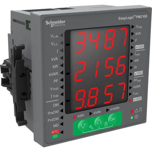 Medidor de Energía PowerLogic - 15th Armónico - RS485 - METSEPM2120 - SCHNEIDER
