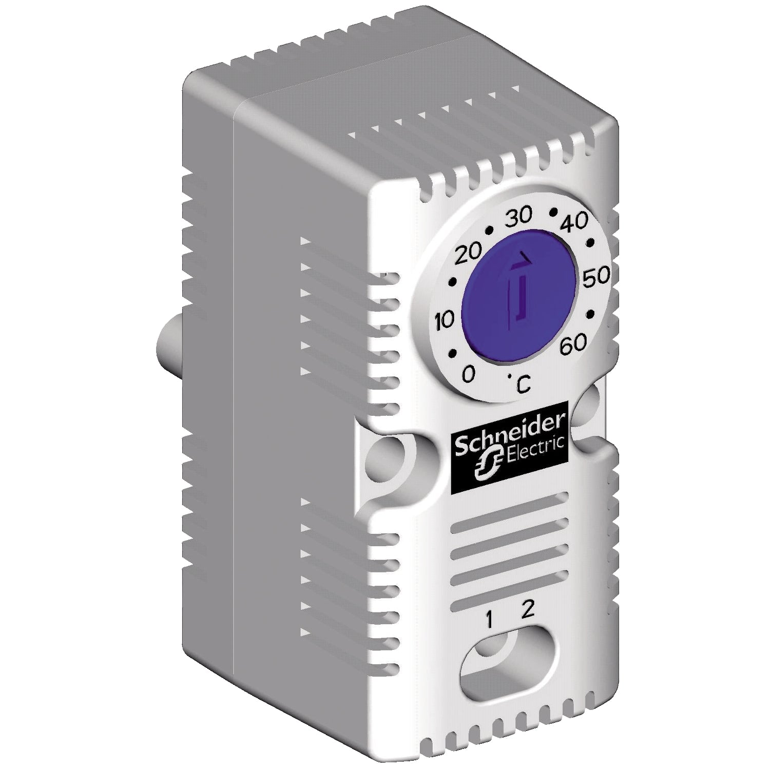 Termostato Para Ventilador de Regulación de 0 a +60°C de Contacto NA de Bimetal. Componente de Marca Schneider Electric (NSYCCOTHO). 