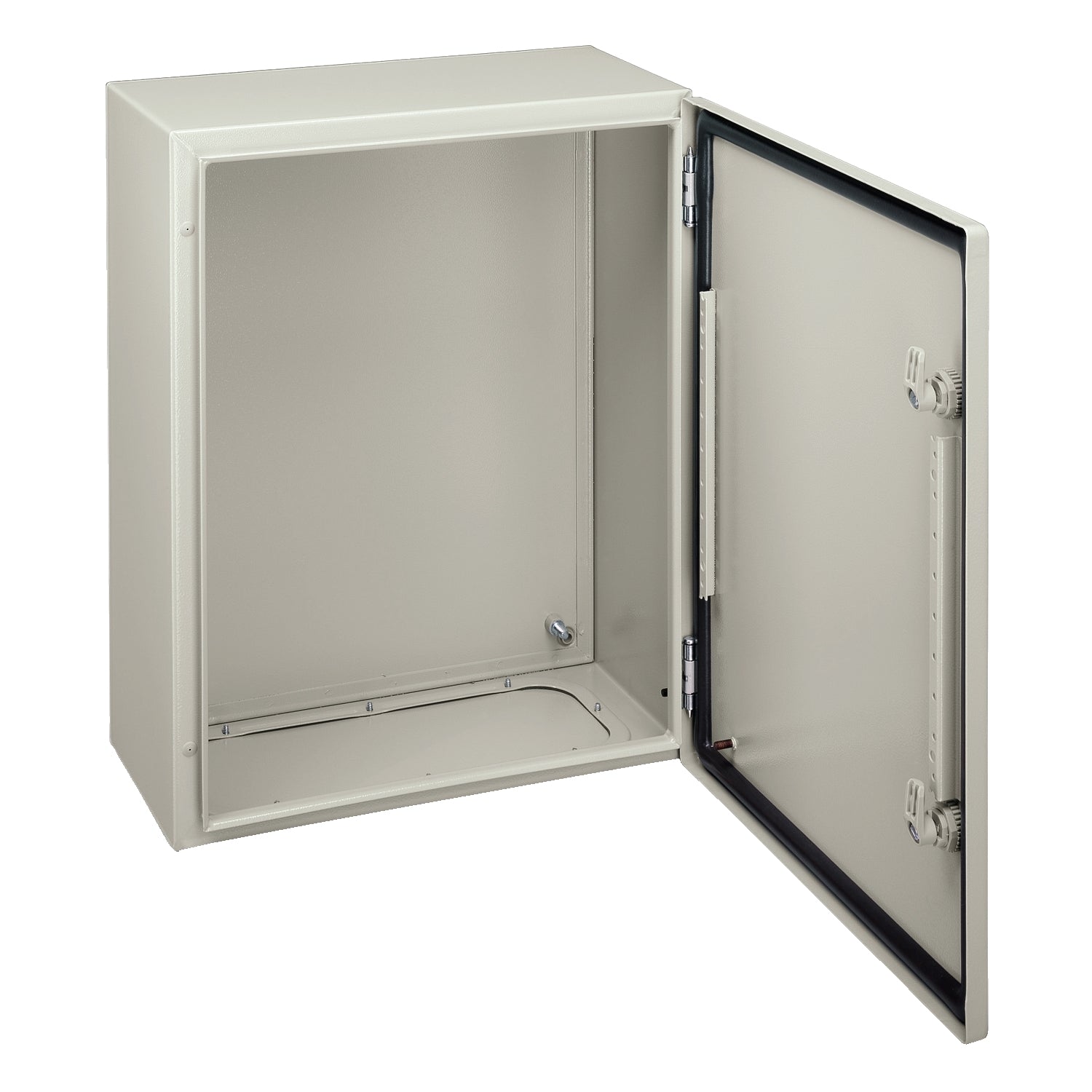 Tablero Eléctrico Mural de Acero de Marca Schneider Electric de Serie Spacial CRN (NSYCRN43200) de Dimensiones 400x300x200mm, Peso 6.8kg y Grado de Protección IP66. Compra en FCM.