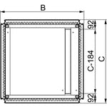 Tapa inferior Spacial SF - 600x600mm - NSYEC661 - SCHNEIDER