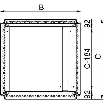 Tapa inferior Spacial SF - 800x600mm - NSYEC861 - SCHNEIDER