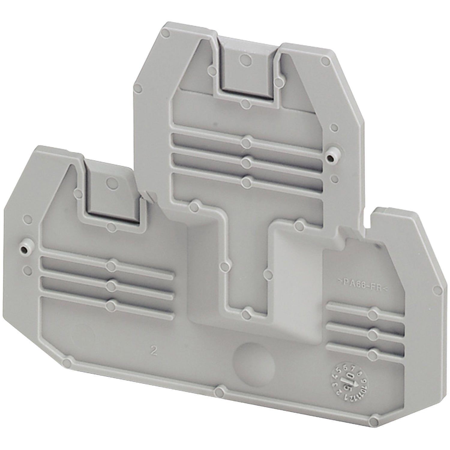 Placa Terminal. Accesorio de Marca Schneider Electric (NSYTRACE24) Para Borneras de 2 pisos NSYTRV24D.