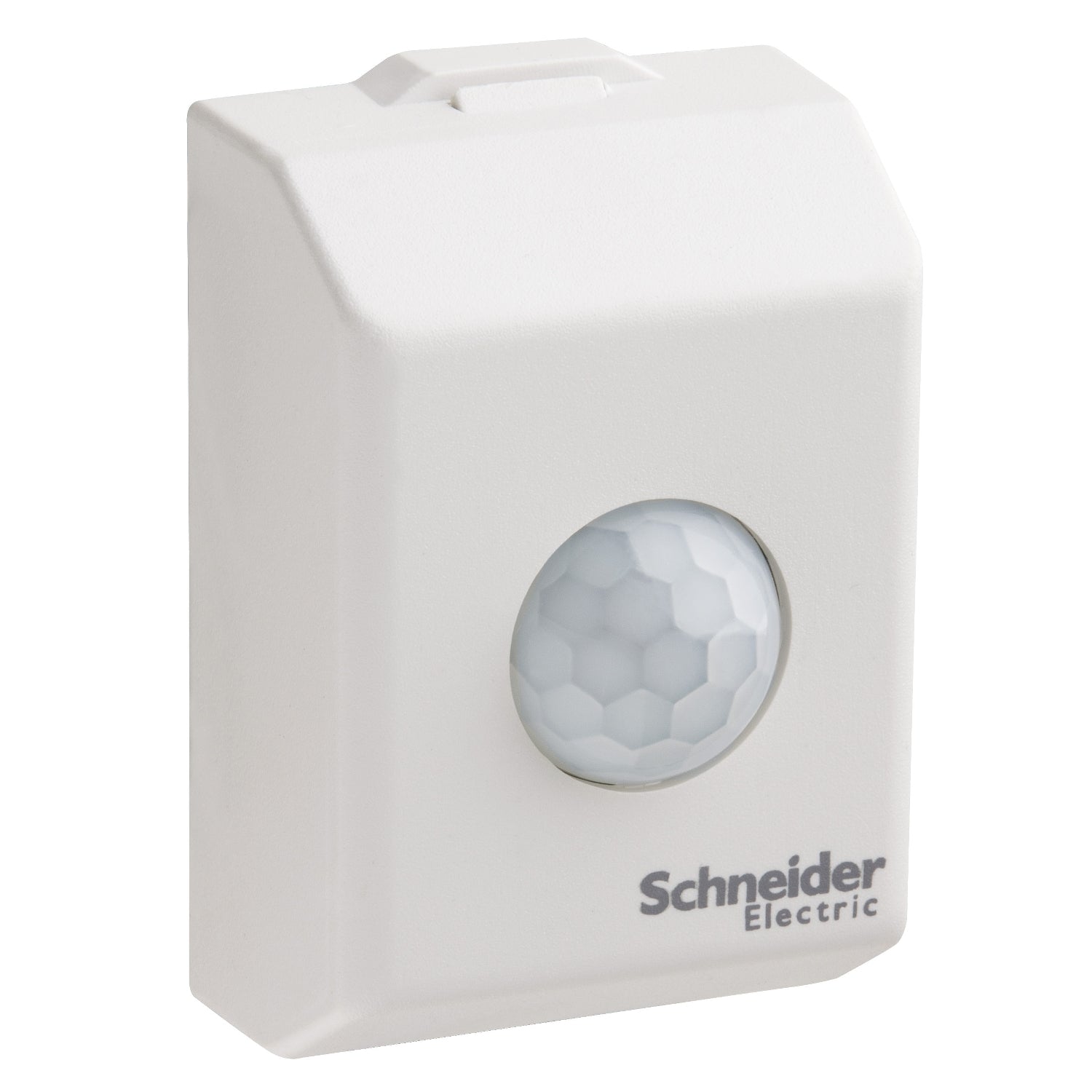 Sensor de Movimiento Presencia Flex Fijo Para Techo de Marca Schneider Electric (PRM132) con Regulación de Tiempo y Luminosidad del Ambiente.