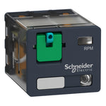 Relé Enchufable con Indicador LED de Marca Schneider Electric de Línea Zelio Relay RPM (RPM32BD) con Voltaje de Control 24VDC, Composición de Contactos 3NANC, Corriente Térmica Nominal 15A y Grado de Protección IP40. Compra en FCM.