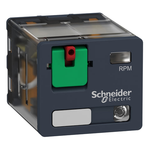 Relé Enchufable con Indicador LED de Marca Schneider Electric de Línea Zelio Relay RPM (RPM32F7) con Voltaje de Control 120VAC, Composición de Contactos 3NANC, Corriente Térmica Nominal 15A y Grado de Protección IP40. Compra en FCM.
