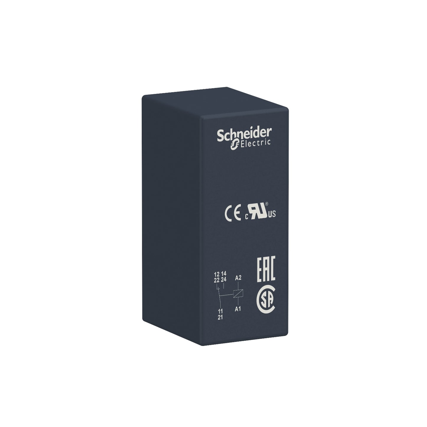 Relé Enchufable de Marca Schneider Electric de Línea Zelio Relay RSB (RSB1A160M7) con Voltaje de Control 220VAC, Composición de Contactos 1NANC, Corriente Térmica Nominal 16A y Grado de Protección IP40. Asociar con Socket RSZE1S48M. Compra en FCM.