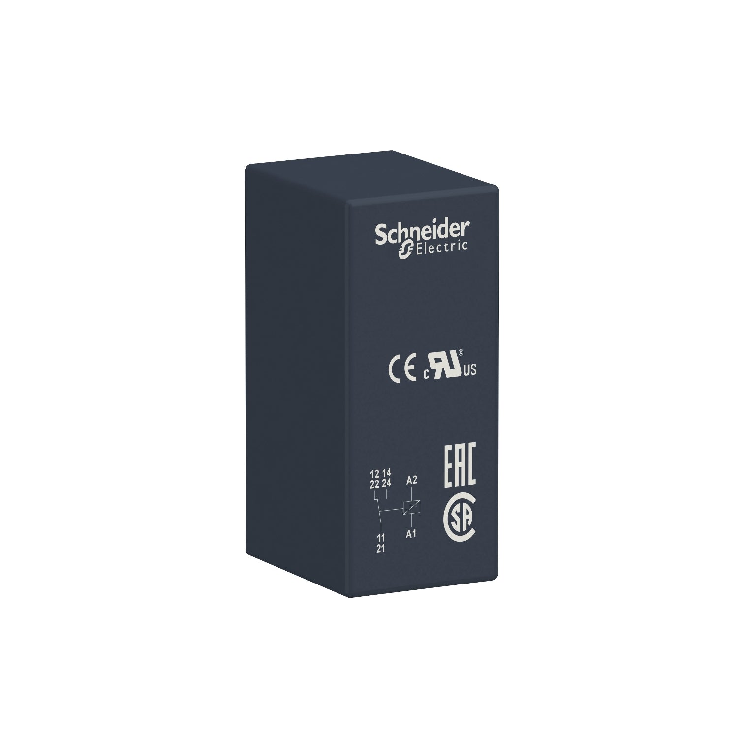 Relé Enchufable de Marca Schneider Electric de Línea Zelio Relay RSB (RSB1A160M7) con Voltaje de Control 220VAC, Composición de Contactos 1NANC, Corriente Térmica Nominal 16A y Grado de Protección IP40. Asociar con Socket RSZE1S48M. Compra en FCM.