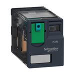 Relé Enchufable de Marca Schneider Electric de Línea Zelio Relay RXM (RXM4AB1BD) con Voltaje de Control 24VDC, Composición de Contactos 4NANC (14 Pines), Corriente Térmica Nominal 6A y Grado de Protección IP40. Compra en FCM.