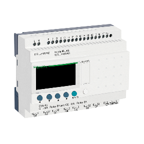 Relé Programable Zelio Logic SR3 - 100-240VAC - 26E/S - SR3B261FU - SCHNEIDER