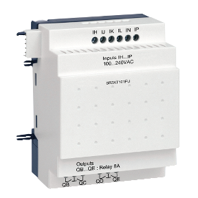 Extensión de E/S Zelio Logic - 100-240 VAC - 10E/S - SR3XT101FU - SCHNEIDER