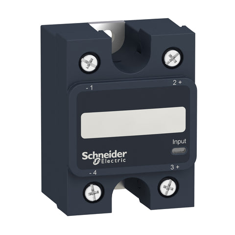 Relé de Estado Sólido Monofásico de Marca Schneider Electric de Línea Zelio Relay SSP (SSP1A4125M7) con Voltaje de Control 90-280VAC y de Carga 48-660VAC. Conmutación es Cruce por cero, Corriente Nominal 125A y Grado de Protección IP20. Montaje en Panel Compra en FCM.