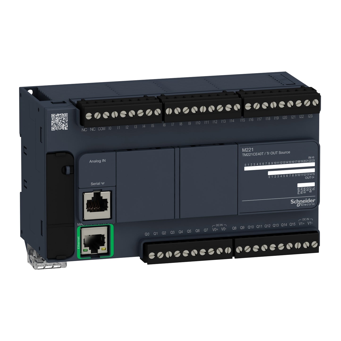 Controlador Lógico Modicon 221 - 24VDC - E/S 40 - Ethernet - TM221CE40T - SCHNEIDER
