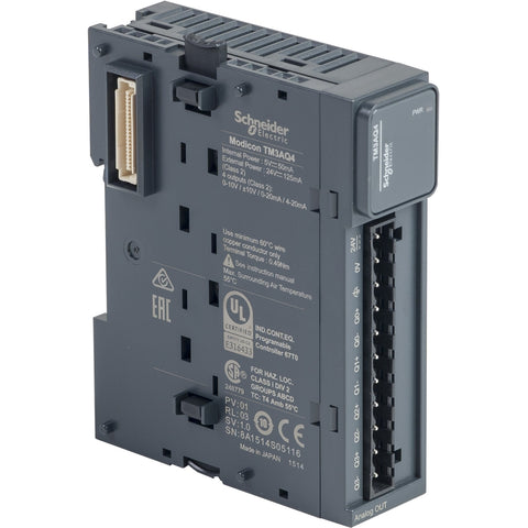 Módulo de E/S Análogico Modicon TM3 - 4S - Tensión/Corriente - TM3AQ4 - SCHNEIDER