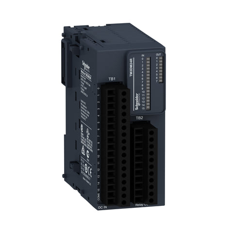 Módulo de E/S Digital Modicon TM3 - 16E/8S - TM3DM24R - SCHNEIDER