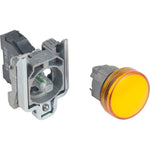 Piloto de Señalización Amarillo LED de Marca Schneider Electric de Serie Harmony XB4 (XB4BVB5) con ø22m de Montaje, Cuerpo Metálico, Alimentación 24VAC/VDC.