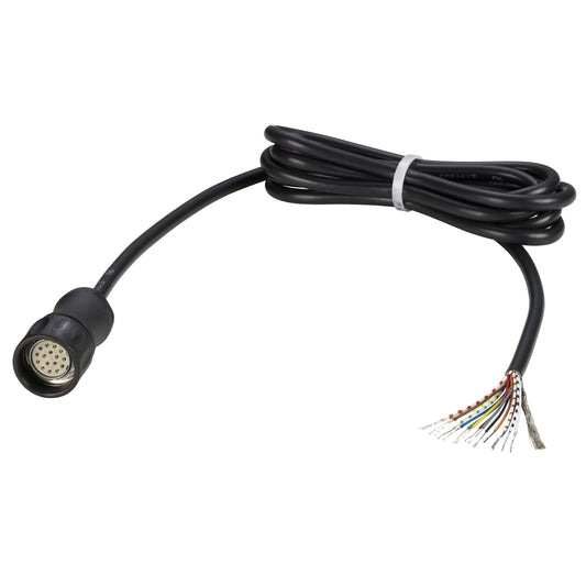 Cable con Conector Hembra M23 de Longitud 2m Compatible con XCC15**P****. Accesorio para Encoderes OsiSense XCC de Marca Schneider Electric (XCCPM23121L2).