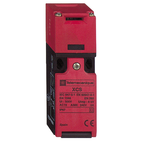 Interruptor de Seguridad Preventa XCS - 30x93x30mm - Plástico - Pestillo - 1NC+1NA - XCSPA591 - SCHNEIDER
