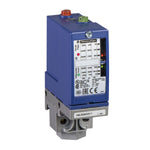 Presostato Eléctromecánico de Marca Schneider Electric de Serie OsiSense XM (XMLB010A2S11) Con Rango Ajustable 10.15-145PSI. Conexión de fluido G 1/4 (Hembra) y Eléctrica 1 Entrada de Prensaestopa No. 13. Salida NC/NA. 
