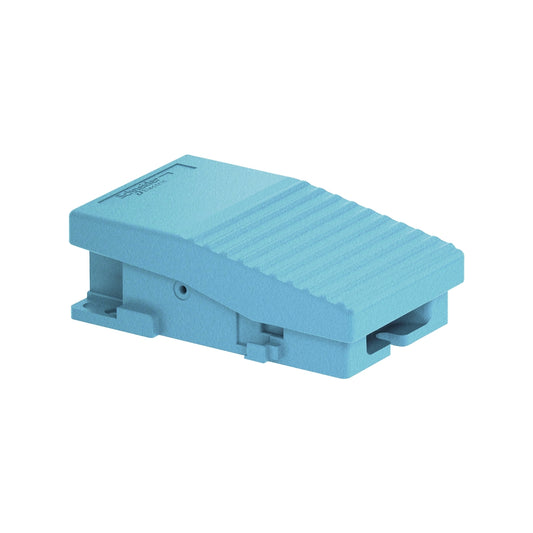 Pedal Metálico Azul con Contactos NA+NC de Marca Schneider Electric de Serie Harmony XPE (XPEM110). 