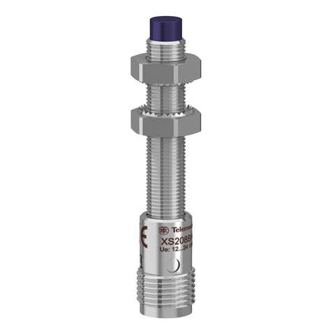 Sensor Inductivo XS - M8 - No empotrado - 2.5mm - PNP - NA - Conector M12 - XS208BLPAM12 - Schneider