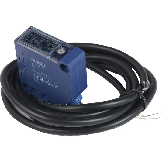 Sensor Fotoeléctrico OsiSense XU - Multimodo - 50x50mm - 12-24 VDC - Cable 2m - XUK0AKSAL2 - SCHNEIDER