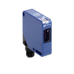 Sensor Fotoeléctrico para Detección de Marcas (Contraste) de Marca Schneider Electric de Serie OsiSense XU (XUKR1PSMM12) con Diseño Compacto 50x50mm, Material Plástico, Grado de Protección IP65. Tipo de Salida Digital PNP. Conector M12 (Macho - 4 Pines). Técnica de cableado 3 hilos. Alimentación 12-24VDC/VAC y Frecuencia máxima 5000Hz. 