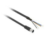 Conector Recto M12 Hembra de 4 Pines y Longitud de Cable 2 Metros . Accesorio de Cableado OsiSense XZ de Marca Schneider Electric (XZCP1141L2). 