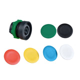 Cabeza de Pulsador Rasante con Retorno Plástico Con Plaquetas de 6 Colores Para Mando y Señalización Harmony XB5, XAL de Marca Schneider Electric (ZB5AA9).