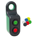 Mando Remoto de 2 Pulsador. Accesorio de Línea Harmony XB5R de Marca Schneider Electric (ZBRM22A0).