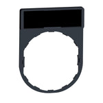 Portaetiqueta de 30x40mm con Etiqueta en Blanco de 8x27mm Para Mando y Señalización Harmony XB4,XB5, XB7, XAL de Marca Schneider Electric (ZBY2101).