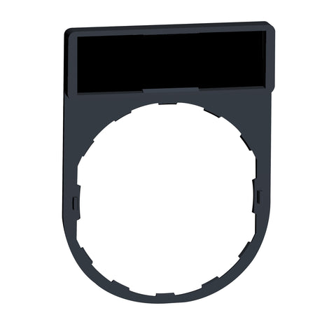 Portaetiqueta de 30x40mm con Etiqueta en Blanco de 8x27mm Para Mando y Señalización Harmony XB4,XB5, XB7, XAL de Marca Schneider Electric (ZBY2101).