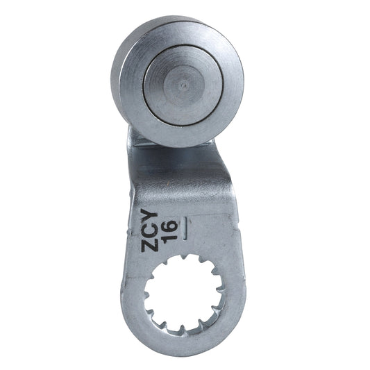 Cabeza palanca con Roldana de Acero con Retorno de Marca Schneider Electric de Serie OsiSense XC (ZCY16). Es Compatible con Cabezal ZCE01 y también con XCKP, XCMD, XCKD Y XCKT.